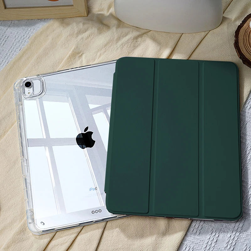 For 2024 iPad Pro 11 iPad 10th Generation iPad 10.2 7 8th 9th Cover Gen iPad Air6 4 5 10.9 13in 12.9 M2 M4 Pencil Holder Case