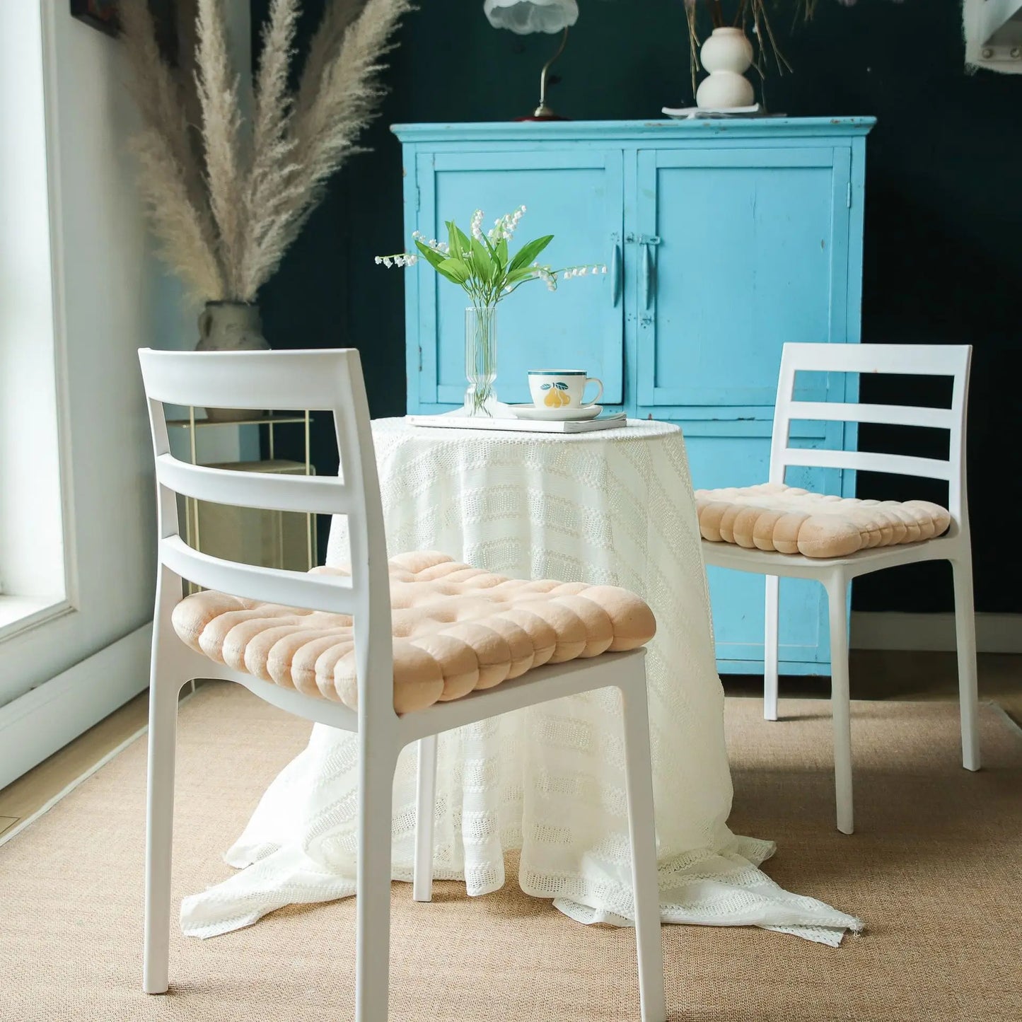 INS Cookie Biscuit Cushion Soft Cute Throw Pillow Square Circle Thicken Seat Decorative Flooring for Living Room Household Chair