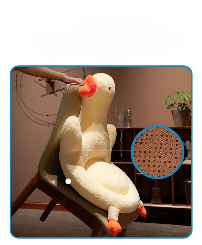 2024 New Big White Goose PuTuan Cushion Office Cute Student Thickened Pillow Dormitory Tatami Chair Cushion Futon Cushions Cojin
