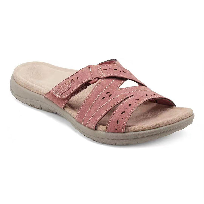 Woman Orthopedic Comfy Premium Round Toe Sandals Hollow Out Hook-and-loop Design сандали ортопедические Shoes Sandalias