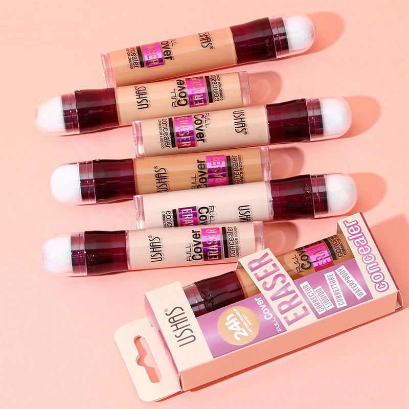 Sponge Head Concealer For Dark Circles Tears Freckles Corrector Acne Dark Circles High-end Makeup Natural Skin Makeup Cosmetics