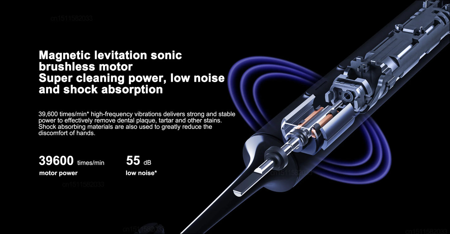 XIAOMI MIJIA Sonic Electric Toothbrush T700 Ultrasonic Vibration Teeth Whitening Oral Clean Brush Smart APP Electric Tooth Brush