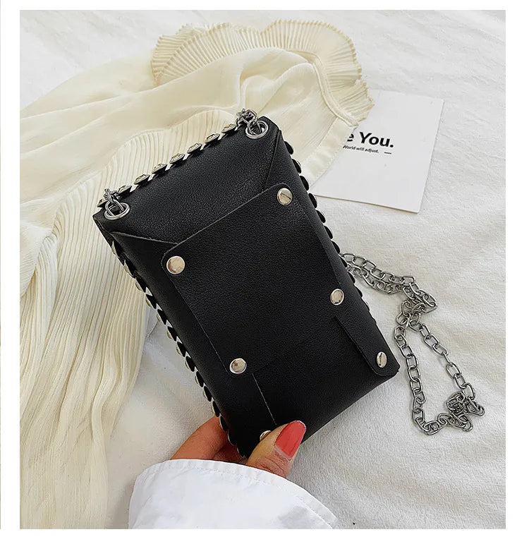 Luxury Full Rhinestone Women Phone Waist Bags Detachable PU Leather Waist Belt Shoe chain Crossbody Shoulder Bag Pack