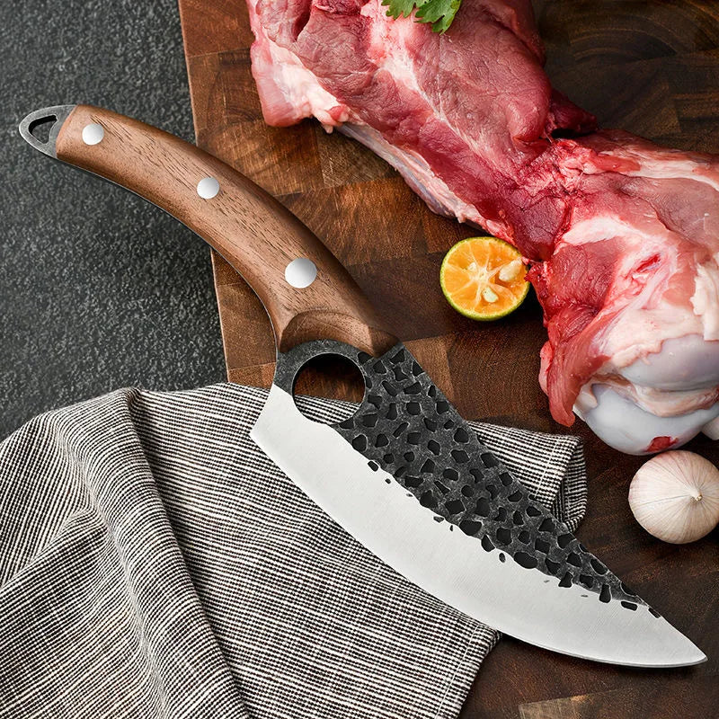 Handmade Forged Stainless Steel Boning Knifes Messer Full Tang Handle Bone Cleaver Knife Professional 6 Inch With Knives Cover