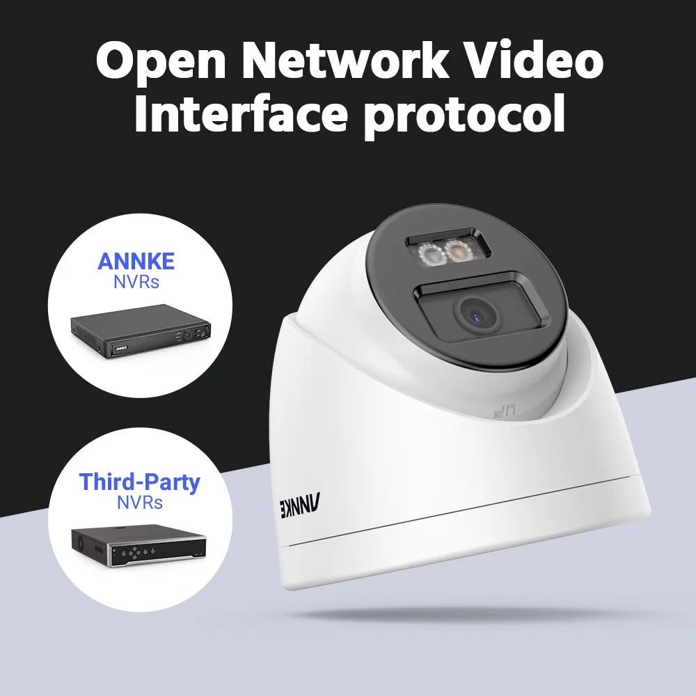 ANNKE 12MP PoE IP Camera Smart Dual Light Network Built-in Mic Surveillance Security Cameras Smart Home Advanced Detection