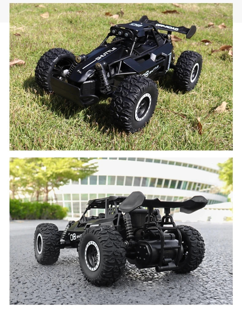 Radio 1:16 Model RC Car With LED Lights 2WD Off Road Remote Control Racing Drift Climbing Vehicle Cars Toys Gifts for Boys Girls