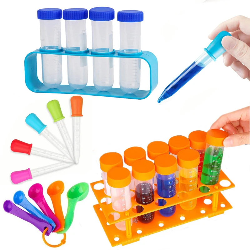Children Learning Resources Junior Science Giant Test Tube Set Early learning Education Fine Motor Skills Toys Role-playing Toy