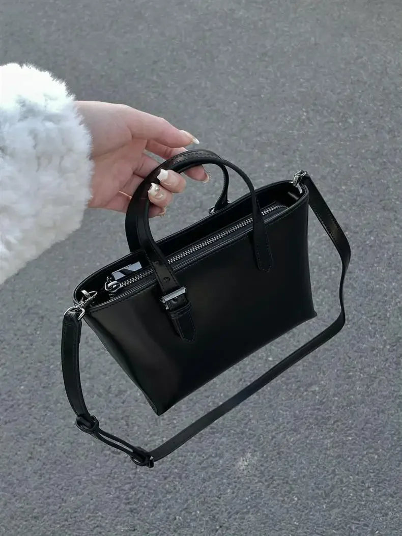 Tote Handbag for Women 2024 New Versatile Korean Niche Bags Retro Small Commuting Hand-held Crossbody Bag
