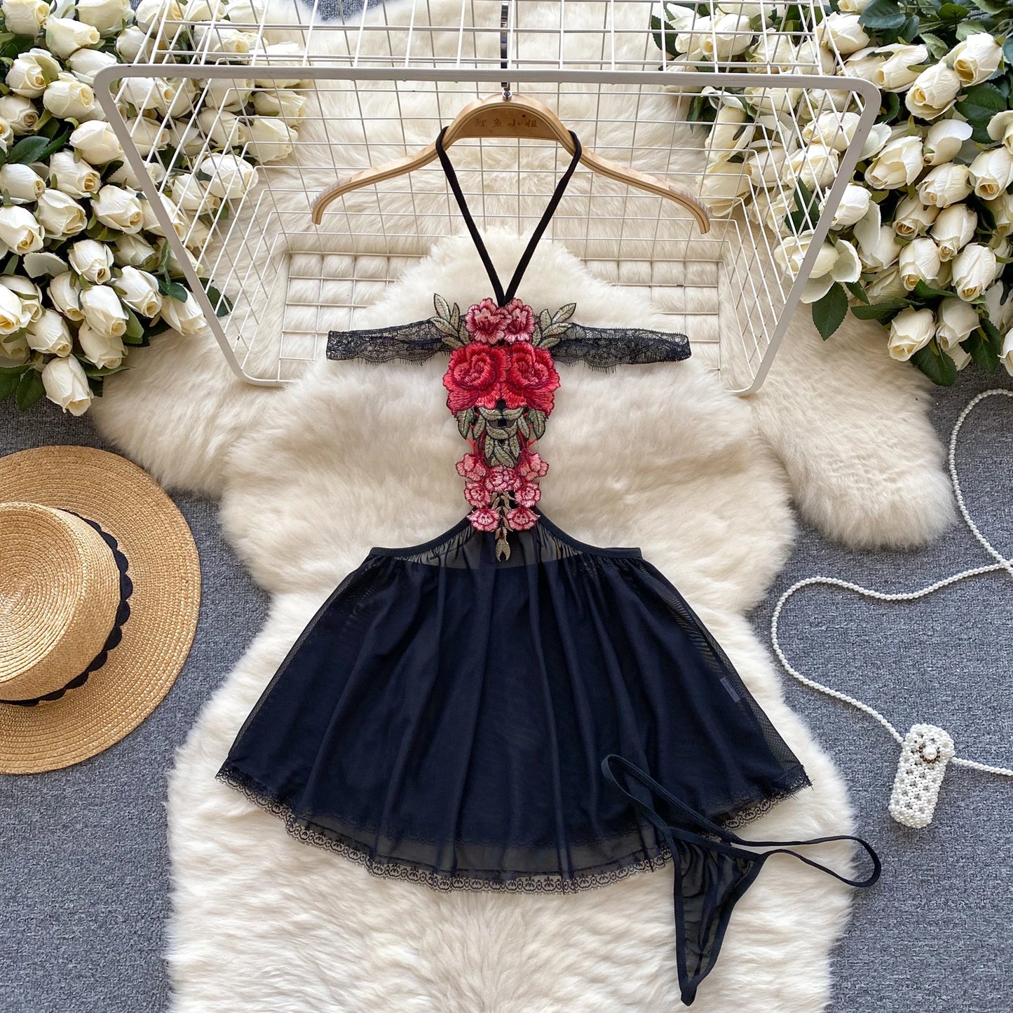 Girls Sexy Cute Japanese JK Uniform Mini Checkered Strap Skirt Off Shoulder High Waist Elastic Cosplay Dress Hot Sweet Pajama