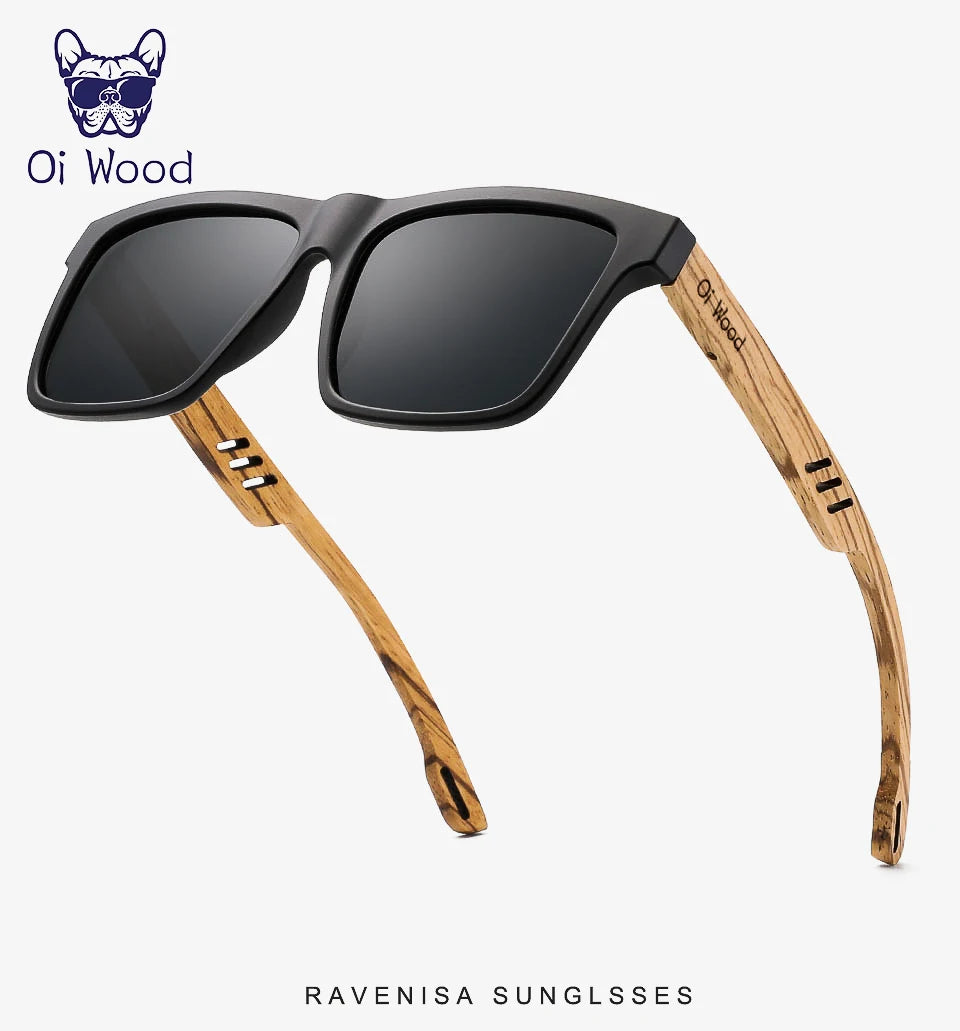 Oi Wood New High Quality Square Sunglasses For Men Polarized UV400 Fashion Sunglass Mirror Sport sun glasses Driving oculos