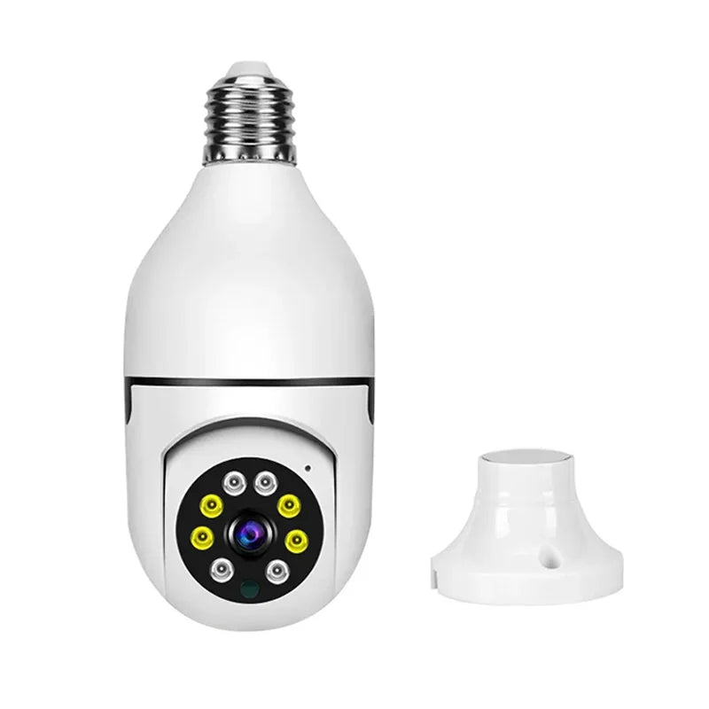 1080P Wifi Bulb E27 Surveillance Camera Full Color Night Vision 360° Rotating Automatic Human Tracking Two-way Talk Smart Home