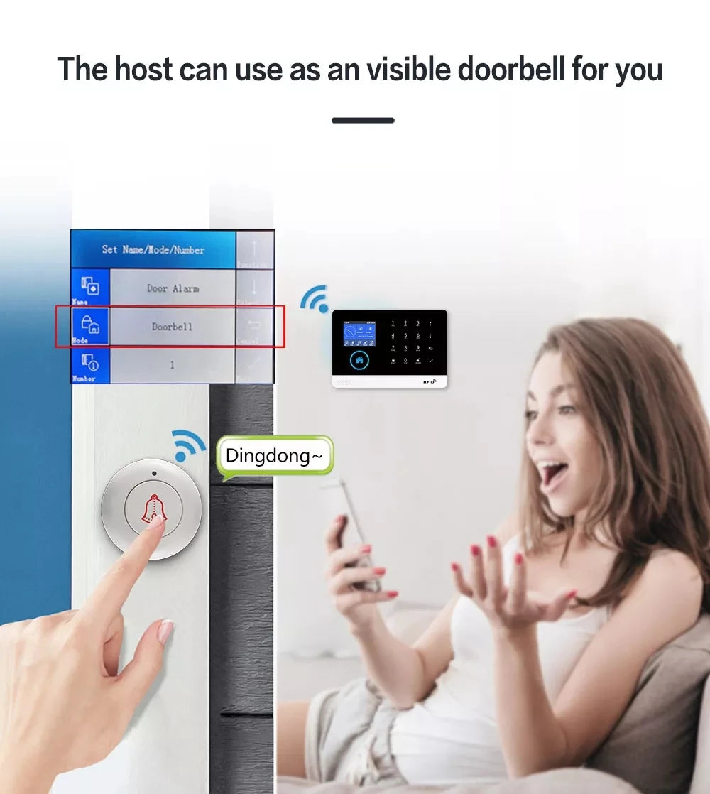 Tuya Smart 2G Alarm System for Home Burglar Security 433MHz WiFi GSM Alarm Wireless House App Control
