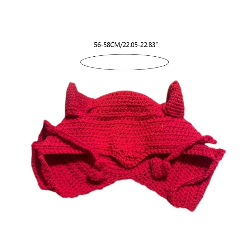 Crocheted Covering Hat Halloween Gift Warm Fun Hat