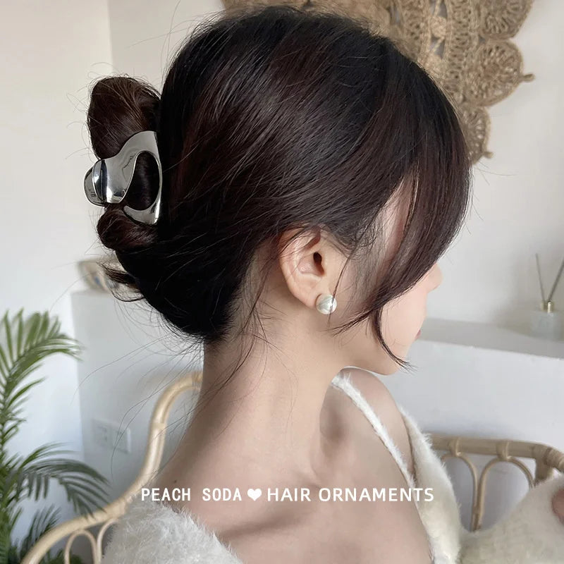 Fashion Geometric Metal Hair Claw Clips for Women Vintage Hair Clamps Crab Headband Hairpin Girls Hair Accessories Headwear