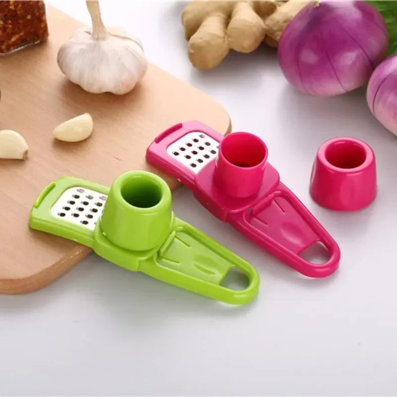 New Ginger Garlic Crusher Press Garlic Grinding Grater Cutter Peeler Manual Garlic Mincer Chopping Tool Kitchen Accessories