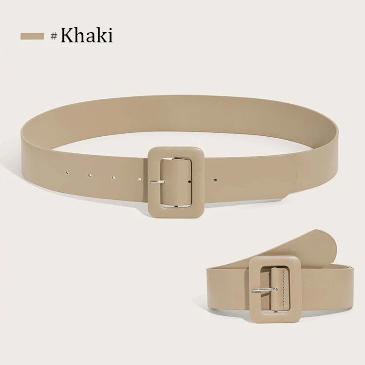 Belt for Women's Dress Simple Women's Wide Belt PU Leather Belt Fashion Luxury Designer Brand Belt Female Black PinkStrap DT167
