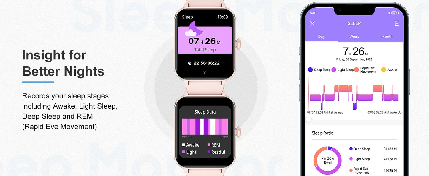 Blackview Smart Watch for Women 1.85” Full Touch HD Bluetooth Calling Smartwatch with Voice Assistant Fitness Tracking Watch
