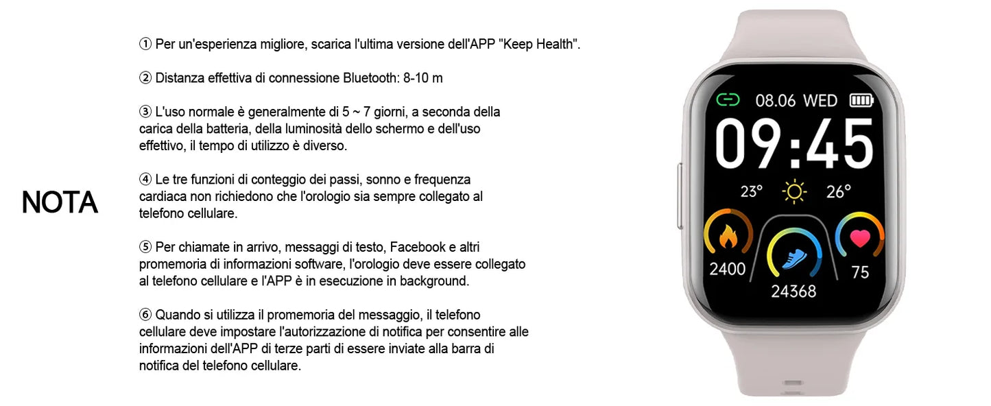 Smart Watch, Fitness Tracker Watch for Men Women, 1.69'' Touch Smartwatch Fitness Watch with Pedometer/Sleep Monitor.