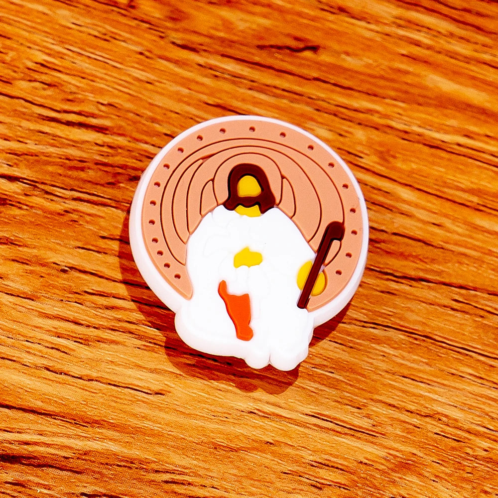 1pcs PVC Religious Jesus Clog Shoe Charms Holy Bible Shoe Decorations Pins for Woman Men Party Favor Gifts DIY Clips Accessories