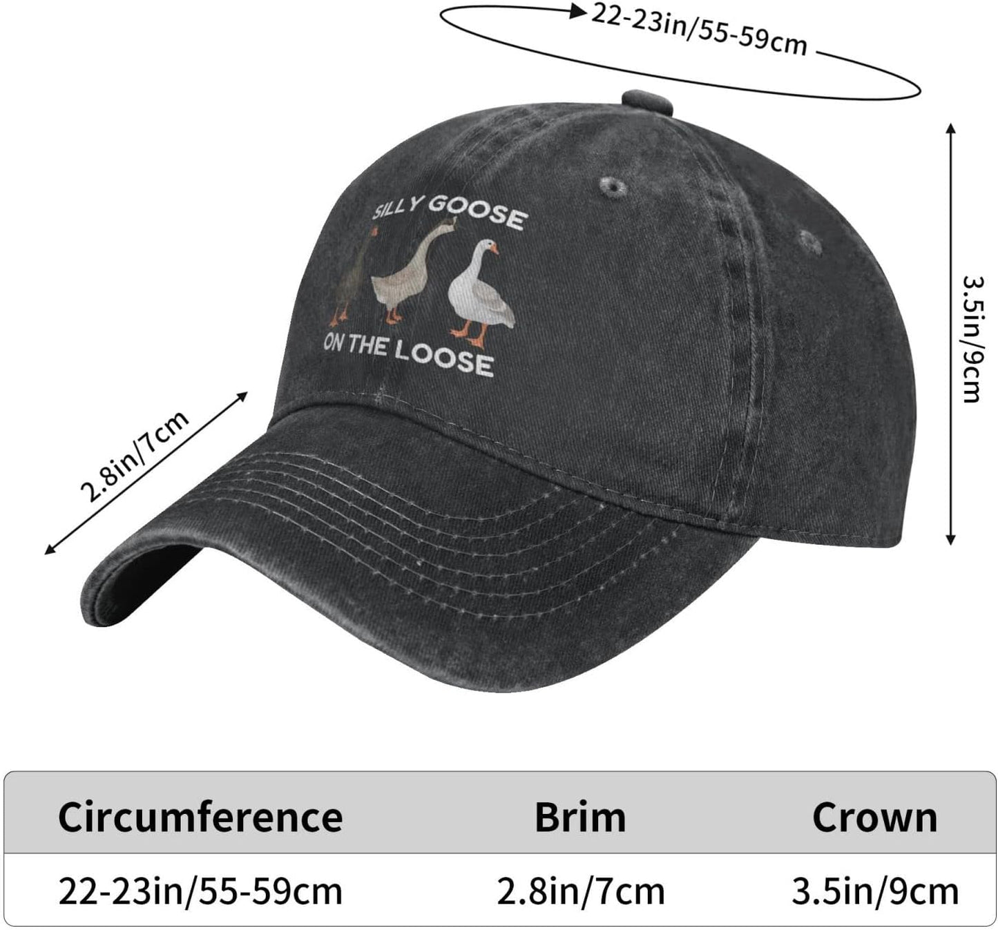 Funny Silly Goos Hat Silly Goose On The Loose Hat for Women Dad Hats Funny Hats