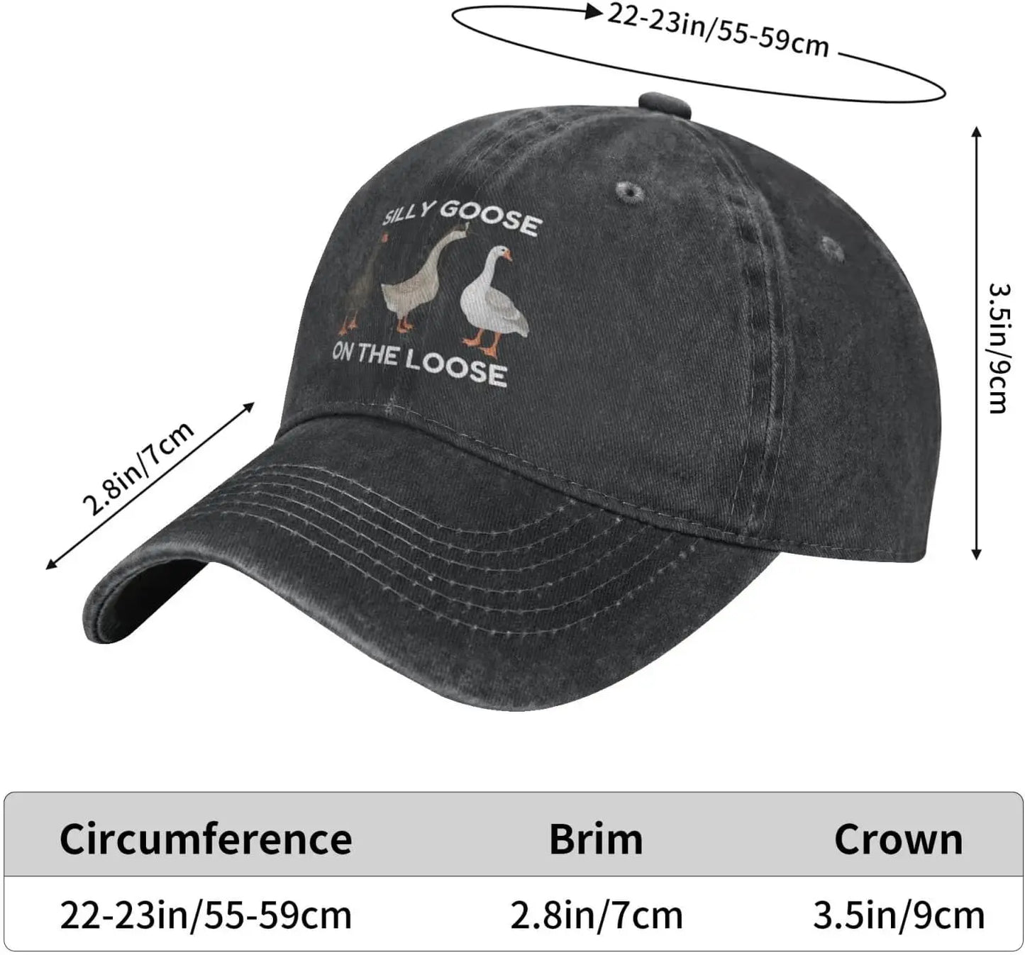 Funny Silly Goos Hat Silly Goose On The Loose Hat for Women Dad Hats Funny Hats