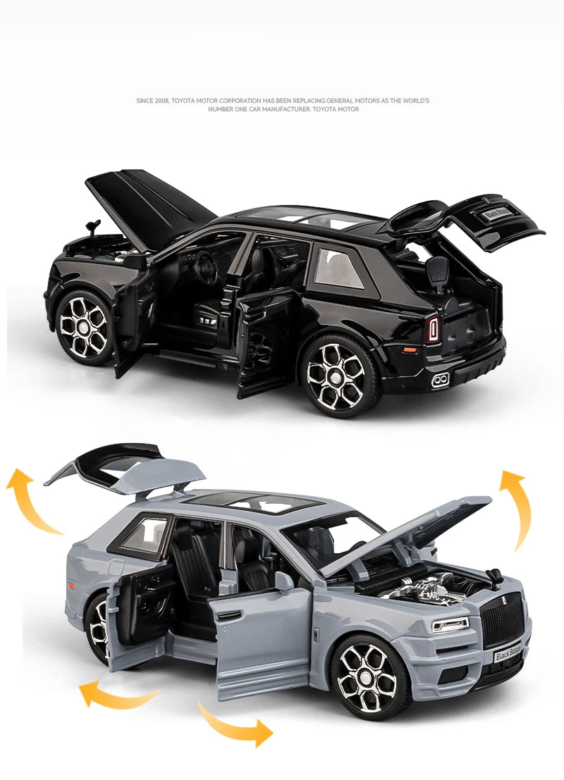1:32 Rolls Royce SUV Cullinan Alloy Car Model Diecasts Metal Toy Car Model Simulation Sound and Light Collection Childrens Gifts
