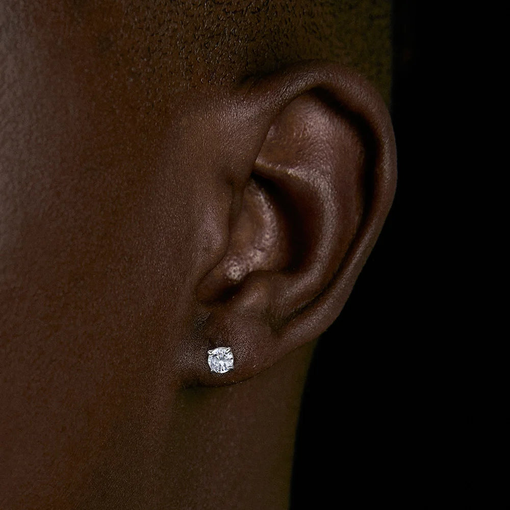 Fake Earrings Strong Magnet Magnetic Ear Stud Stainless Steel Zircon Non Piercing No Ear Hole Men Women Accessories Jewelry