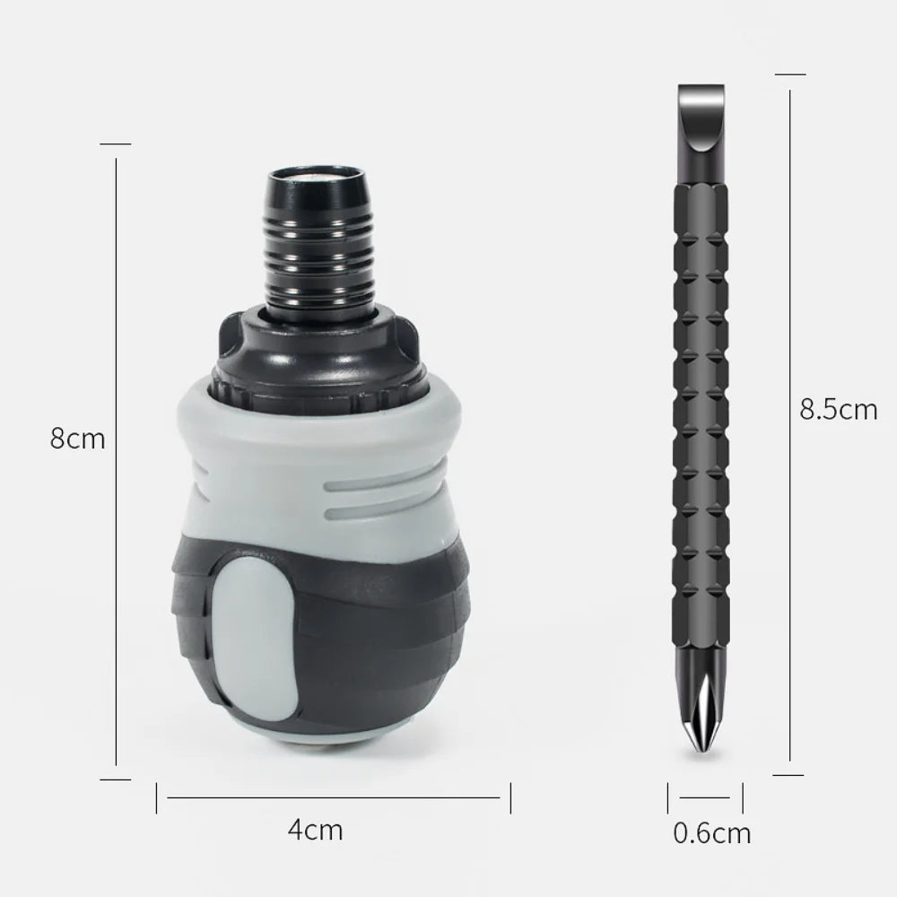 Precision 7 in 1 Mini Screwdriver Titanium Screwdrivers 1/4 Inch Magnetic Phillips Torx Screw Driver Bit Kit Home Repair Tool