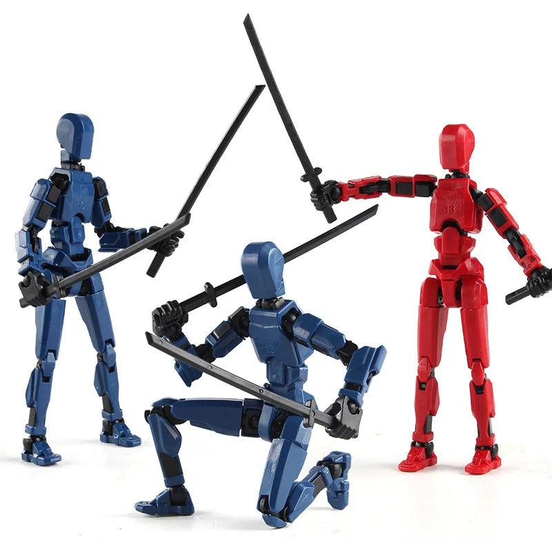 Lucky Robot 13 Action Figure, 3D Printed Multi-Jointed Movable Robot Action Figure, Dummy Robot 13 Action Figure for Kids Adults