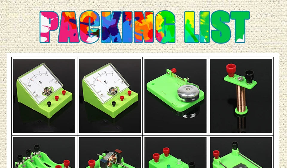 Physics Labs Circuit Learning Kit Basic Electricity Discovery Principles Kit for School Teacher Student Science Study Parallel