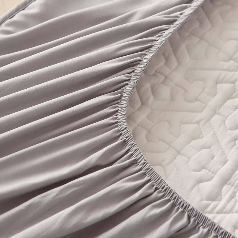 Pure Cotton Soft Quilted Mattress Cover Anti-bacterial King Size Customized Bed Pad Protector Cover Not Included Pillowcase