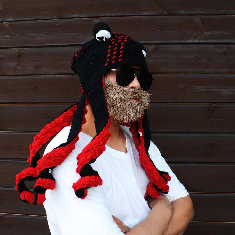 Hat Unisex Cthulhu Style Adult Party Funny Octopus Headgear Creative Holiday Gift Tricky Woolen Hat