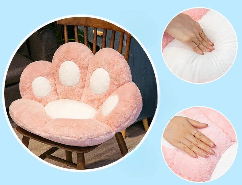 Cat Paw Chair Cushion Lovely Cat Paw CushionCat Paw Shape Chair Cushion Cozy Seat Pad Floor Cushion Seat Pillow