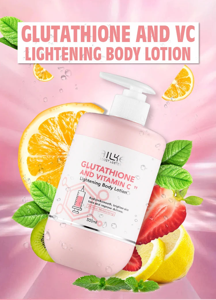 AILKE Whitening Moisturizing Korean Facial And Body Lotion Reduce Melanin Wrinkles Vitamin C Dark Spot Remover Skin Care Cream