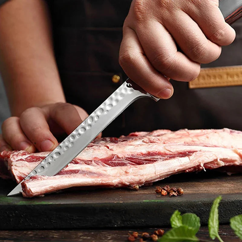Professional Boning Knife Hand Forged Kitchen Knife Fillet Knife for Fish Meat Deboning Chef Butcher Knife Cleaver Cooking Tools