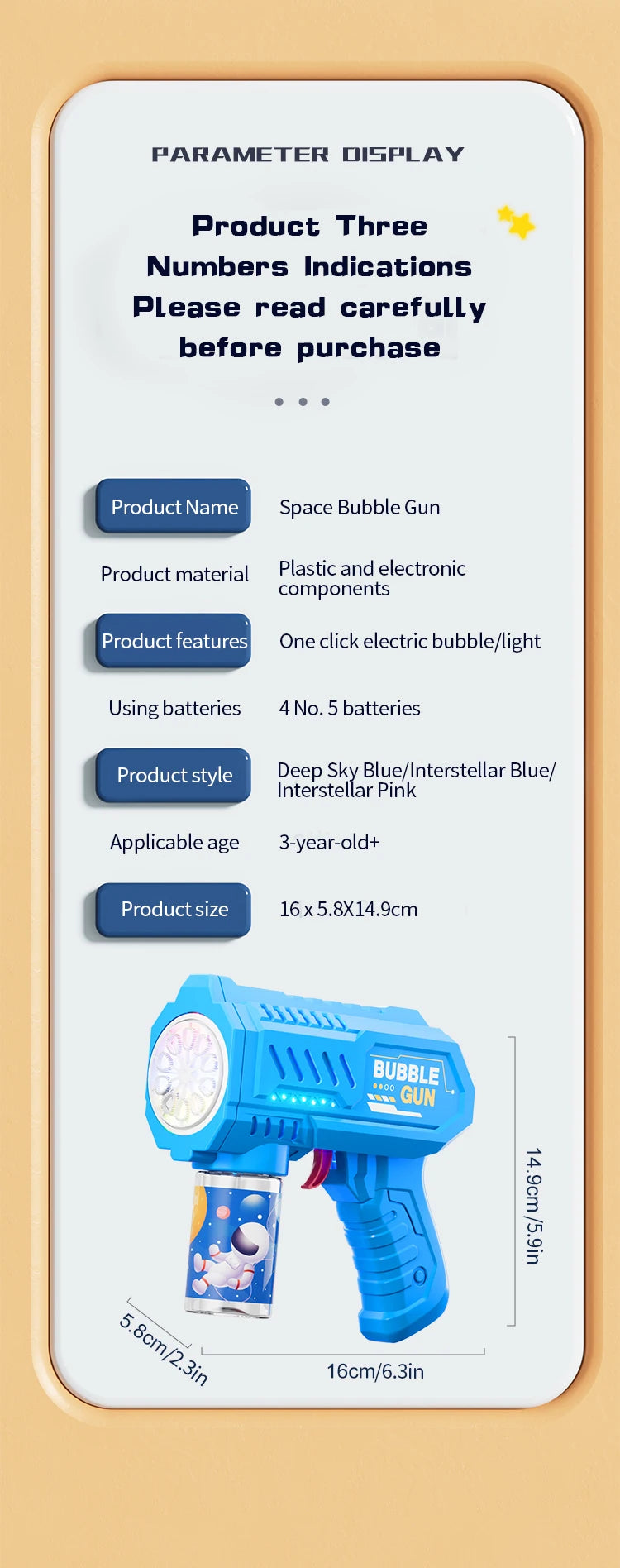 10 Hole Space Bubble Machine Outdoor New Product Children's New Product Hot Stage (Excluding Bubble Liquid and Battery)