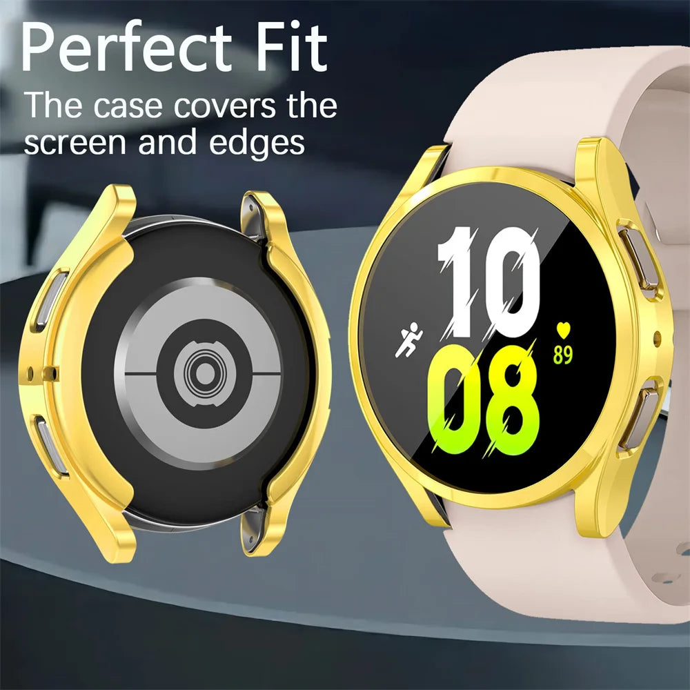 Watch Case for Samsung Galaxy Watch 4/5 40mm 44mm TPU Screen Protector All-Around Bumper Protective Cover galaxy Watch 5 4 44mm