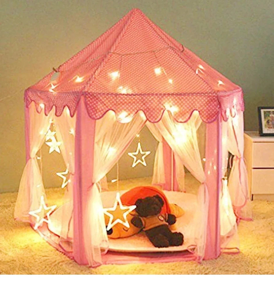Portable Children's Tent for Kids Tent Toys for Girls Princess Castle Tipi Infantil Teepee Baby Christmas Gifts