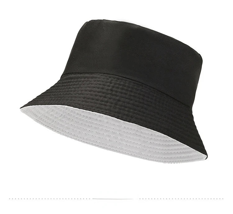 Unisex Bucket Hat Smile Embroidery Women Cotton Corduroy Double-Sided Bob Hip Hop Hat Four Season Panama Beach Fishing Sun Caps