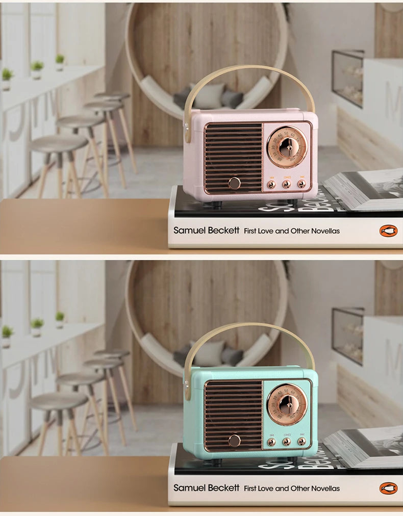 Retro Bluetooth Speaker HM11 Classical Retro Music Player Sound Stereo Portable Decoration Mini Speakers Travel Music Player