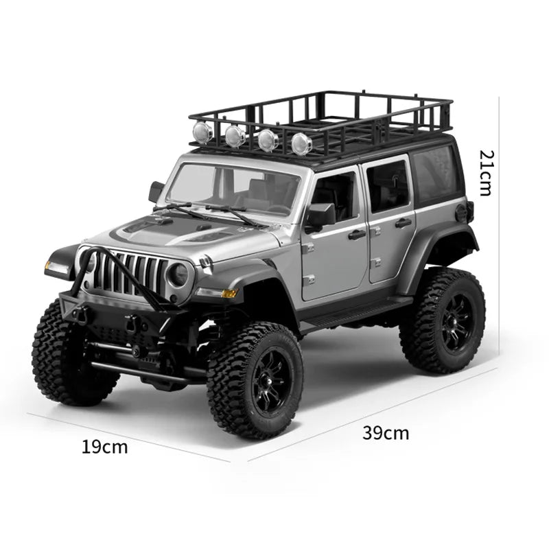 RC Crawler 4x4 Car MN128 2.4G Climbing Buggy Professional with LED Light Full Scale Remote Control Cars Toys for Boys Gift