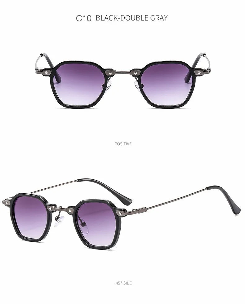 Small Square Sunglasses Riding Driving Sun Glasses Women Men Brand Designer Metal Frame Eyewear Shades Oculos De Sol UV400