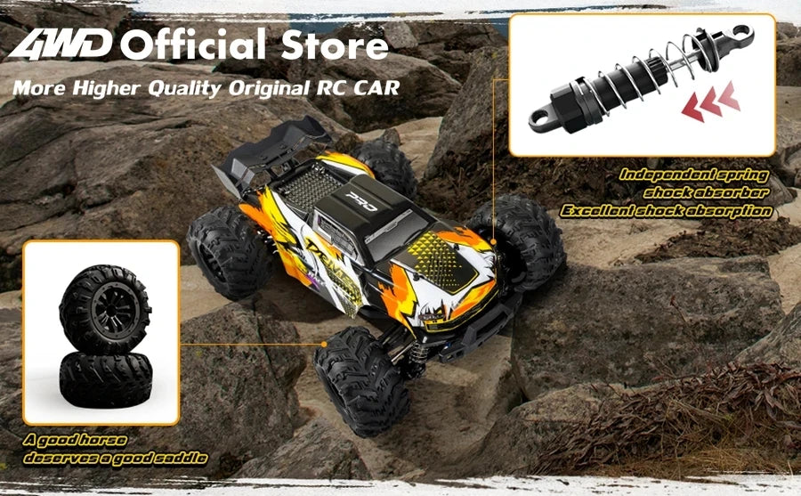 Super Brushless 80KM or 50KM/H 4WD RC Car With LED Remote Control Cars High Speed Drift Racing 4x4 Off Road Truck Kid Adult Toy