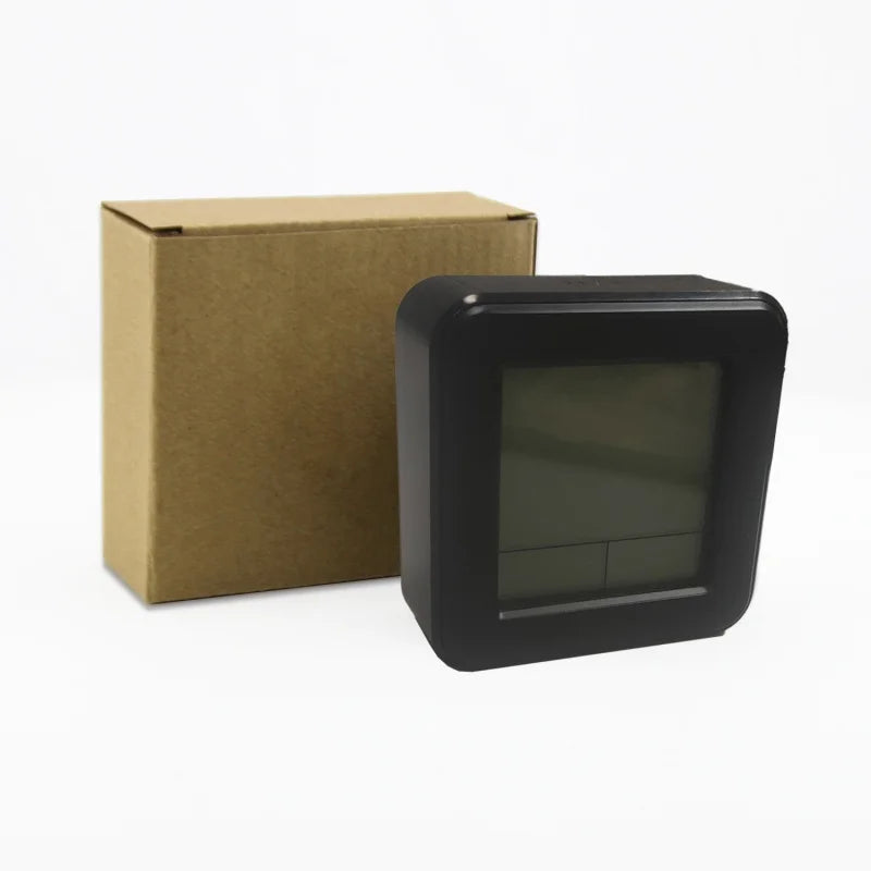 Portable Mini Digital Alarm Clock Temperature Date Week Touch Backlight Snooze Table Clock 12/24H Battery Powered LCD Clock
