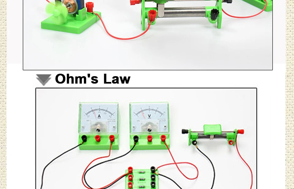 Physics Labs Circuit Learning Kit Basic Electricity Discovery Principles Kit for School Teacher Student Science Study Parallel