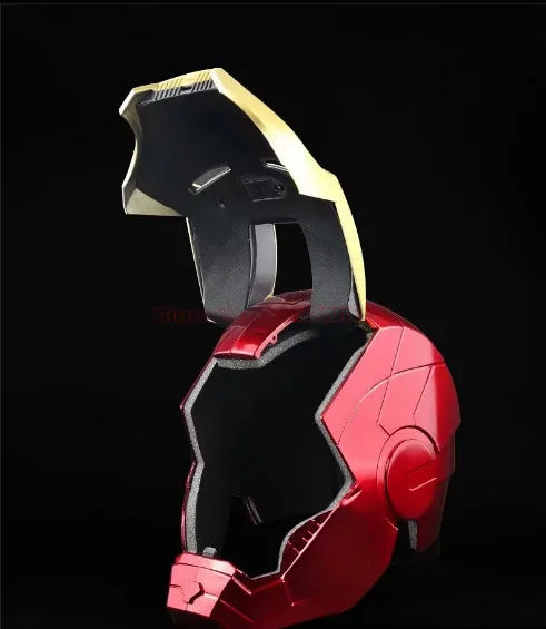 In Stock New Marvel Avengers Iron Man Helmet Cosplay 1:1 Light Led Ironman Mask Pvc Action Figure Toys Child Adult Gift