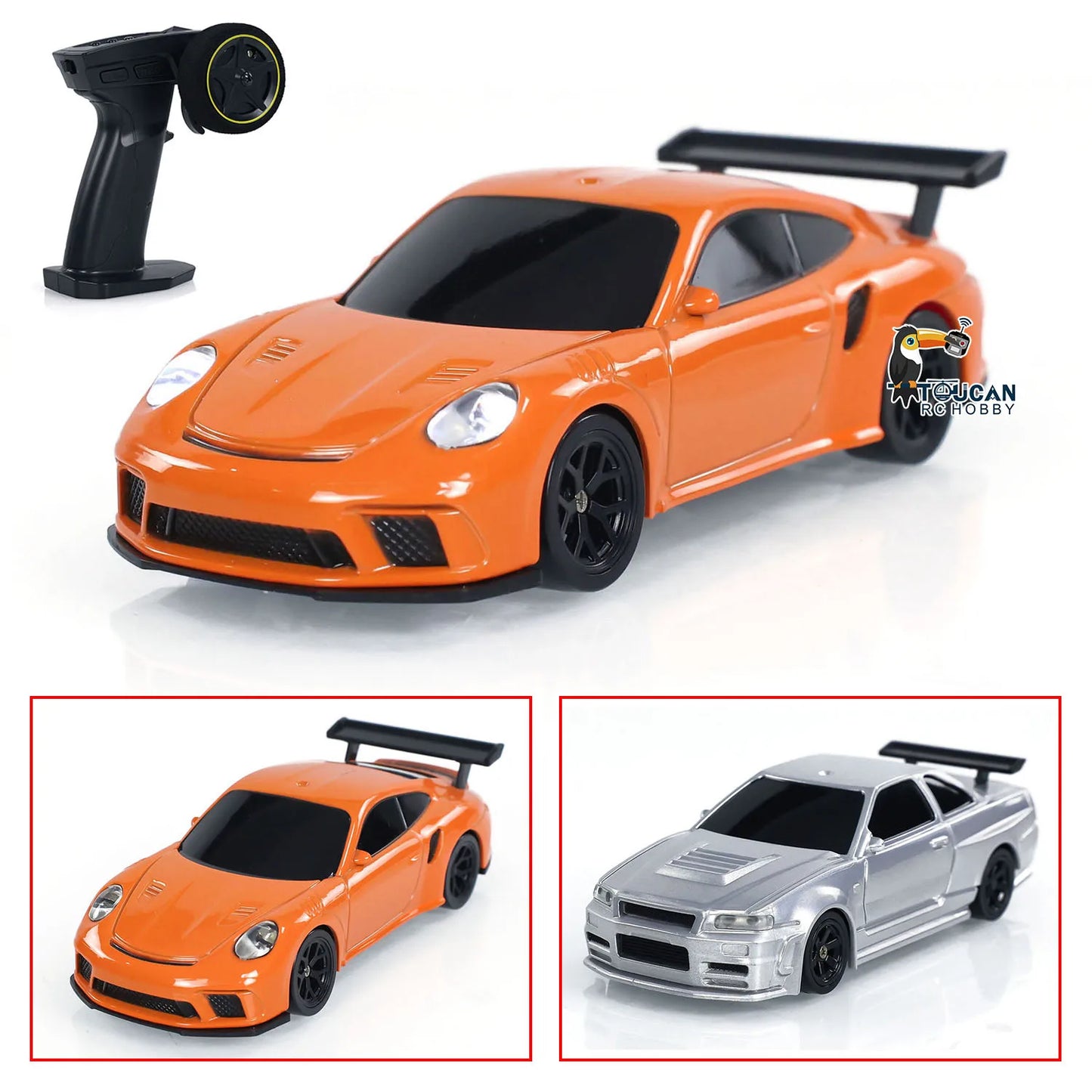 Upgraded Gyro RC 1/43 Difting Car Racing RTR 4WD Four-wheel Drive High Speed Radio Control Model 2.4g Drift Race Car Mini Gifts