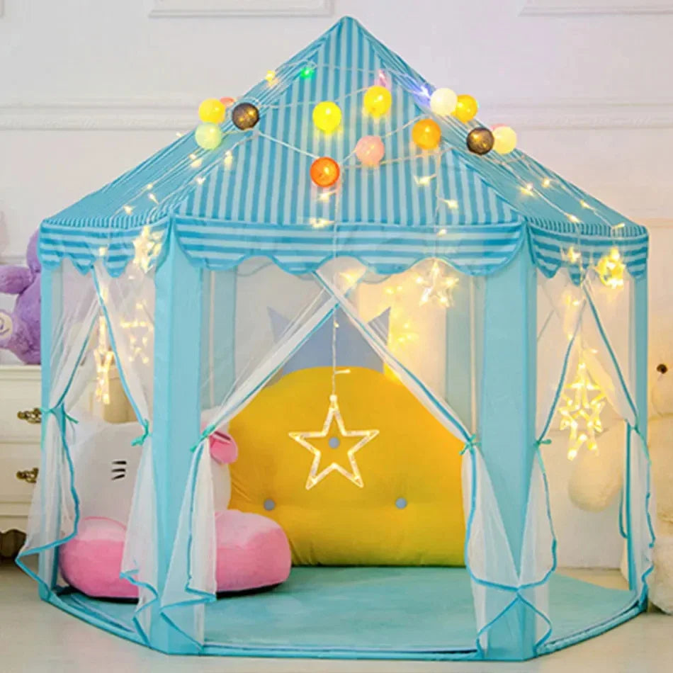 Portable Children's Tent for Kids Tent Toys for Girls Princess Castle Tipi Infantil Teepee Baby Christmas Gifts
