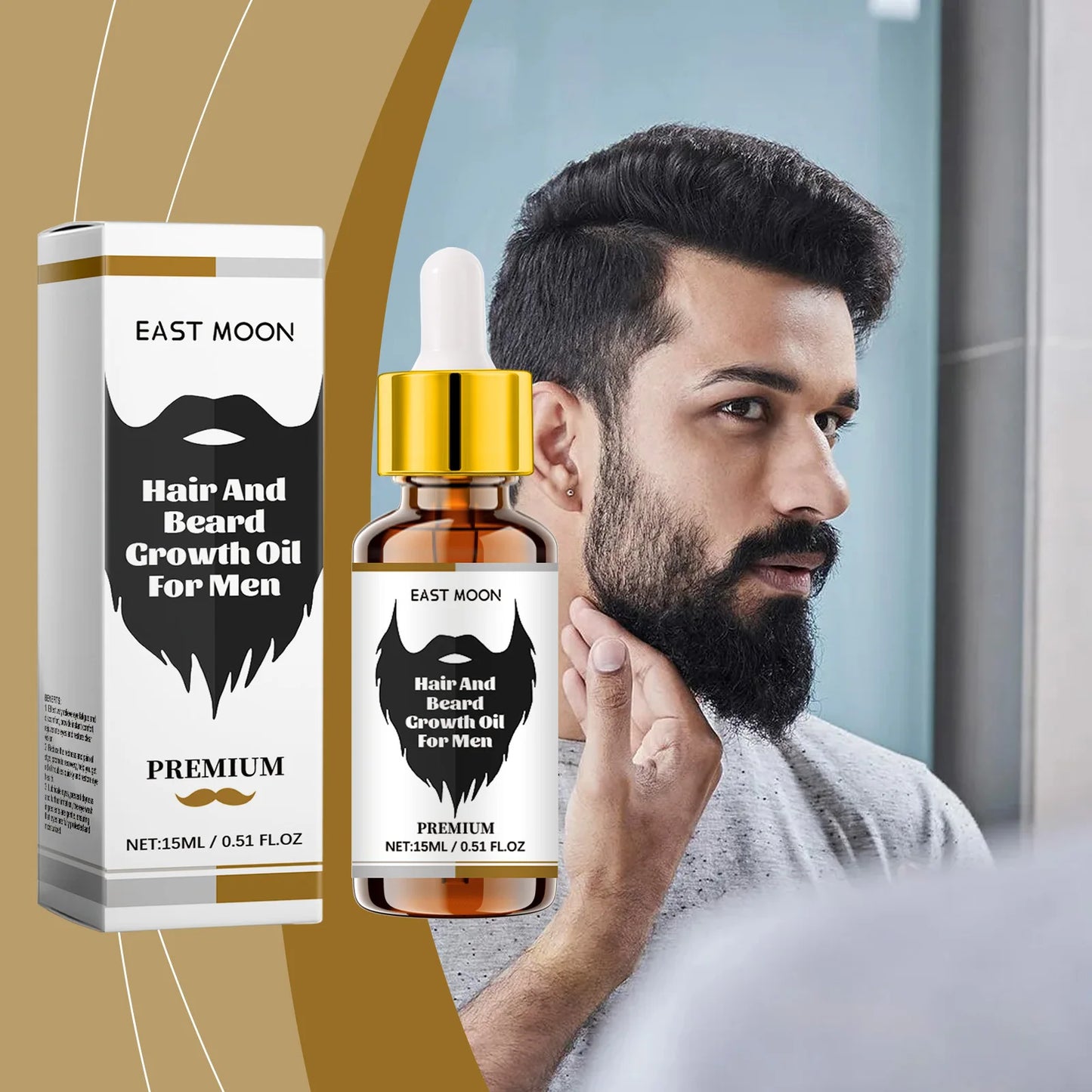 East Moon Ginger Hair Growth Oil Essential Prevent Loss Promoting Scalp Cleaning Repair Damaged Hair Regeneration Serum 15ML