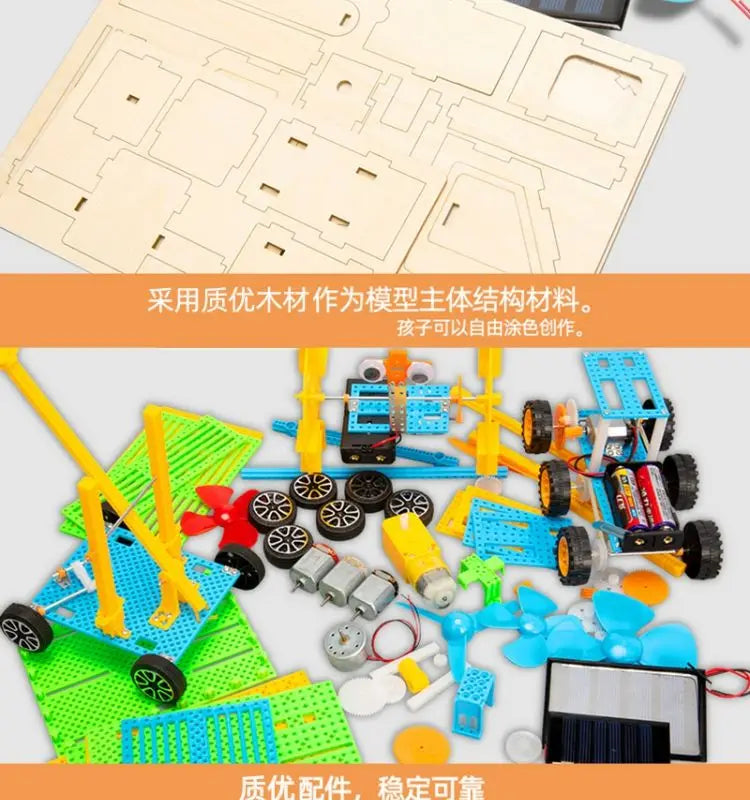 Hand-cranked Generator Student Science and Technology Children's Handmade Diy Material Random Color